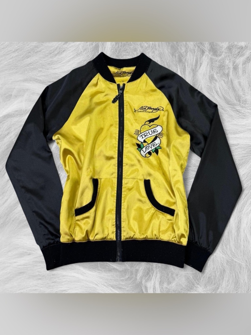 ˙⋆✮Y2K vintage grunge ED hardy jacket ˙⋆✮ - Picture 3 of 7